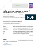 Design of Experiment To Predict The Time Between Hydrogen Purges For An Air-Breathing PEM Fuel Cell in Dead-End Mode in A Closed Environment