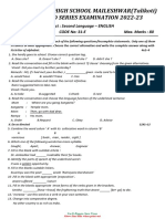 10th STD SL English Practice Paper3 2023 by Bhs Maileshwar PDF