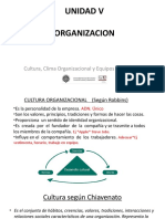 Unidad V Cultura y Clima