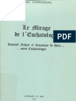 Le Mirage de Leschatologie Royaute Regne Et Royaume de Dieu Sans Eschatologie