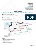 Method Statement - Foul Drainage Abandonment