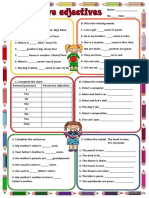 Possessive Adjectives