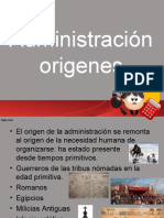 Origenes Administracion