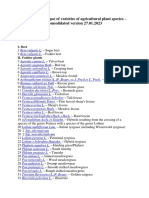 Plant Variety Catalogues - Agricultural Plant Species