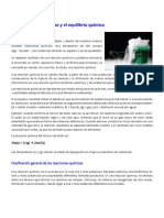 Lectura 1 - Las Reacciones Químicas y El Equilibrio Químico