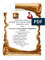 PROYECTO UNIVERSIDADES SALUDABLES (Guion Video)