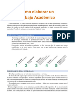 Como Elaborar Un Trabajo Academico