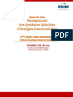 Cours 3 Management Des Systèmers Hybrides Denergies Renouvelables Souheil EL ALIMI PDF