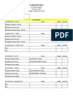 Entry Form Poomsae