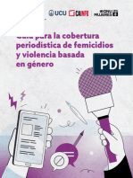 Guía para La Cobertura Periodística de Femicidios y Violencia Basada en Género