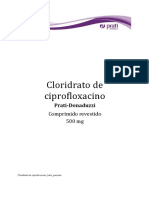 Ciprofloxacino 500mg Generico Prati 14 Comprimidos Revestidos