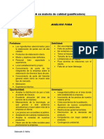 Análisis FODA en Materia de Calidad (Panificadora) PDF