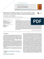 Optimization of Lithium Bromide-Water Solar Absorption Cooling System With Evacuated Tube Collectors Using The GA