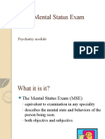 Mental State Examination