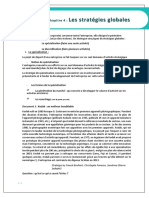 Chapitre 4 Les Stratégies Globales Chapitre 5 Certaines Voies e Développement