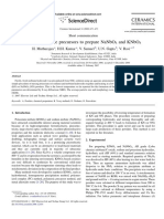 Novel Hydroxide Precursors To Prepare NaNbO3 and KNbO3