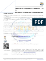 Improvement of Compressive Strength and Permeability Test On Pervious Concrete