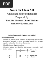 Amino + Nitro Compounds Class XII Notes