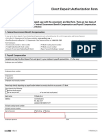 TD Bank Direct Deposit Authorization Form