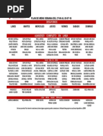 Plan de Menu Semana Del 27-06 Al 03-07-16: Desayunos