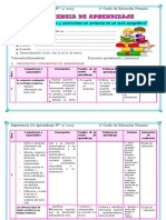 1° Marzo Experiencia de Aprendizaje 1 Año 2023