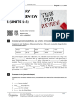 Elementary English Review 1 Units 1 8 British English Teacher BW