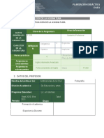 Planeación Didáctica - INGLES AVANZADO 2020