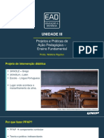 Slides de Aula - Unidade III PROJETOS E PRATICAS DE AÇÃO PEDAGOGICA EF