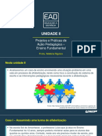 Slides de Aula - Unidade II PROJETOS E PRATICAS DE AÇÃO PEDAGOGICA EF