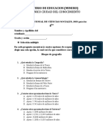 OLIMPIADA NACIONAL DE CIENCIAS SOCIALES Los 4tos