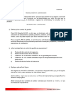 Resolución de Ejercicios: Definir (Define) : El Proceso Se Selecciona Con Fines de Mejoramiento y Se Especifican Los