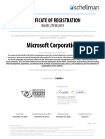 Microsoft Azure, Dynamics 365 and Online Services - ISO 27018 Certificate 12