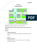 Asking and Giving Directions Worksheet 5