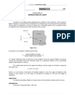 Activity No. 6 Refraction of Light