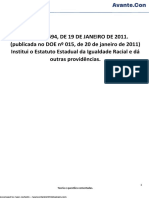 Estatuto de Igualdade Racial Estadual Lei 13694