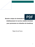 1 Dossier Unique de Demande Dadmission en ESMS IDF