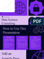 Violet and Blue Bold Data Science Consulting Presentation