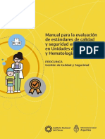 Manual para La Evaluaciã N de Estã¡ndares de Calidad y Seguridad en La Atenciã N en Unidades de OncologÃ - A y HematologÃ - A