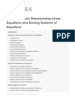 Unit 3 Tutorials Representing Linear Equations and Solving Systems of Equations PDF