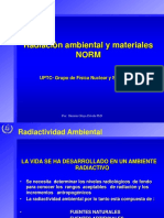 Radiacion Ambiental Materiales NORM 2023