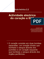 Aula 2.2 Actividade Electrica Do Coracao e ECG