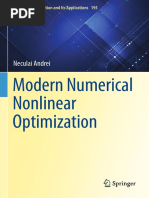 Modern Numerical Nonlinear Optimization (Neculai Andrei) PDF