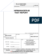 Ship Manager Test Report For 3600 TEU Class Container Carrier