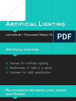 Lecture 3 Artifical Lighting