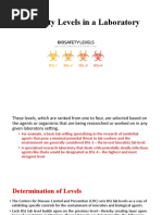 BSL Levels in A Lab