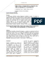 Análise Ambiental (Flora, Fauna e Ecologia) Da Área Conhecida Como Mato Do Júlio, No Município de Cachoeirinha, RS