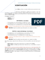 ACENTUACIÓN (Reglas de Acentuación, Tildación + Excepción de Graves + Diptongos + Hiatos+ Tilde Diacrítica + Ejercicios)