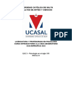 6 - Eje 3 - Psicología en El Siglo XXI - Módulo 5 - CIVU 2023