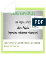 Dietas Especiales 39º Congreso Argentino de Pediatria