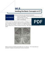 LESSON 2 Understanding Basic Concepts of ICT